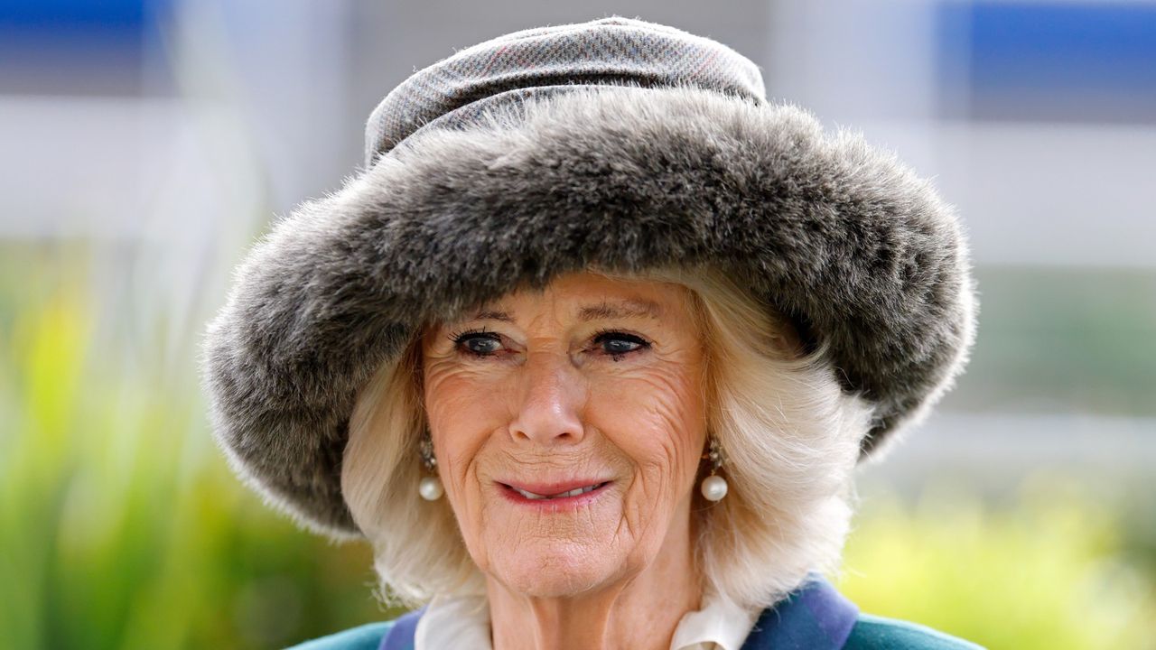 Queen Camilla&#039;s horseshoe brooch and huge hat are steeped in history as she steps out for disappointing Ascot event