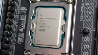 Intel Core Ultra 5 processor in a motherboard