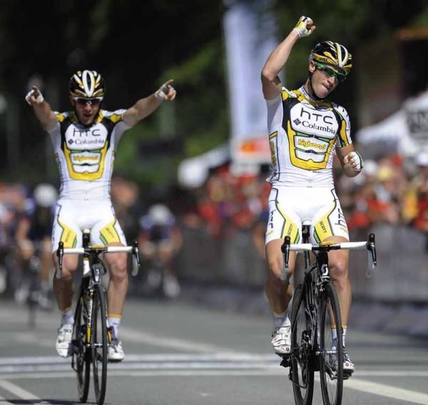 Mark Renshaw finishes off some fine work from HTC