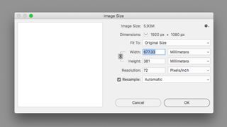 Image Size in Photoshop