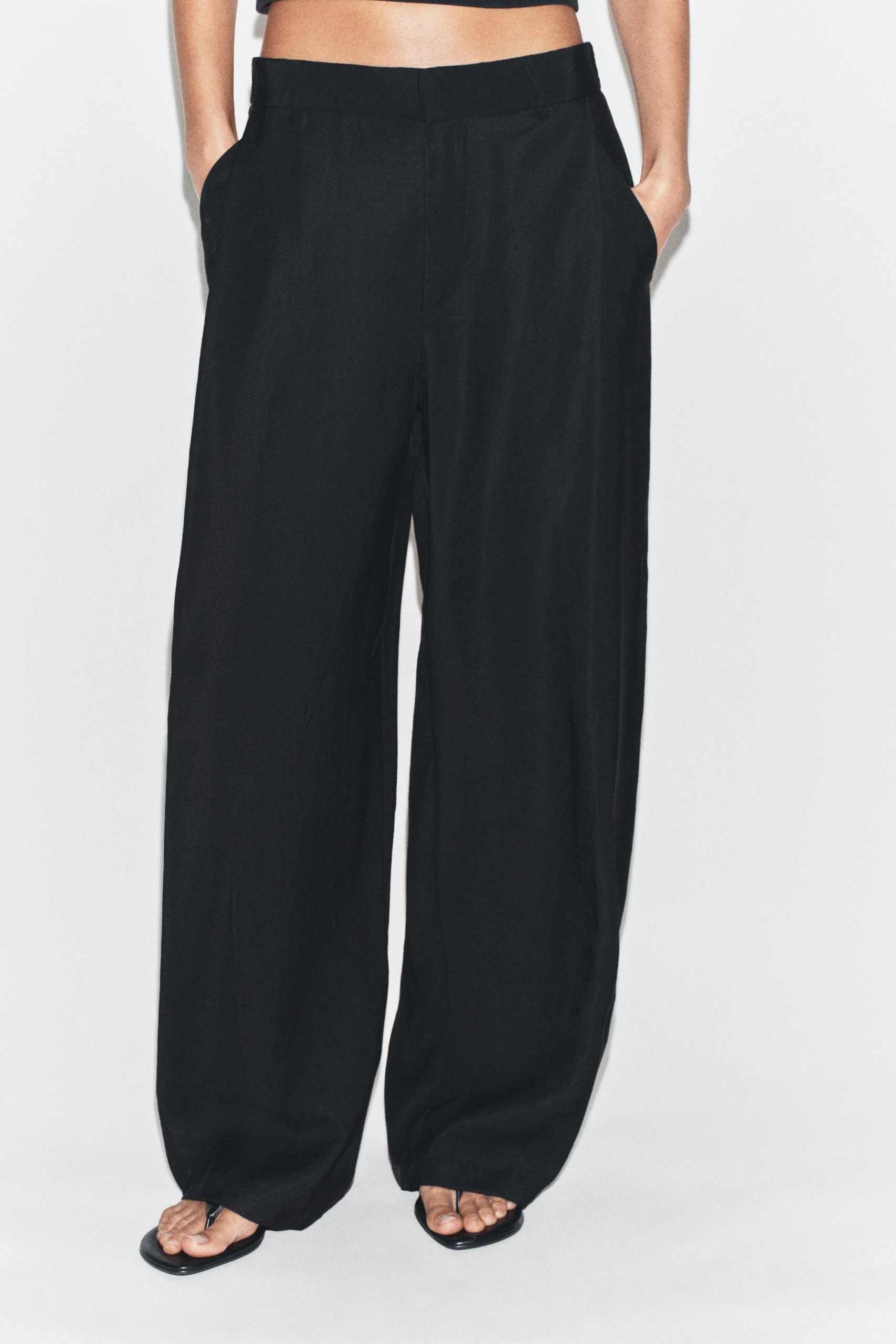 ZARA, Flowy Pleated Pants
