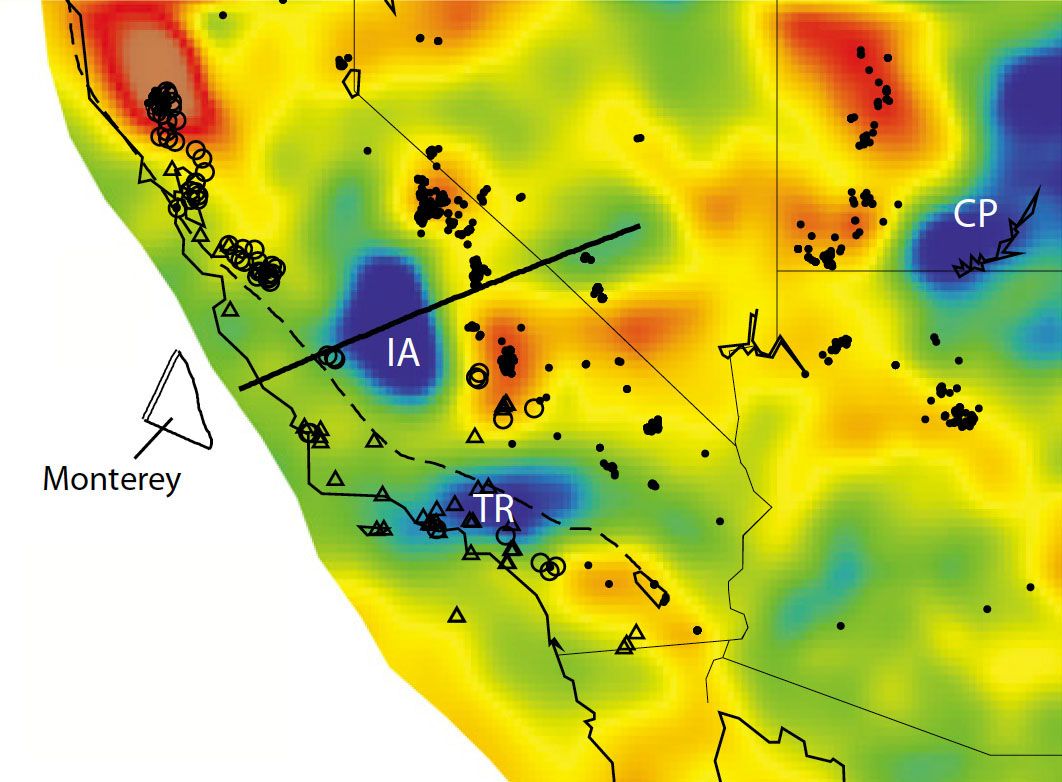 California geology and Farallon plate.