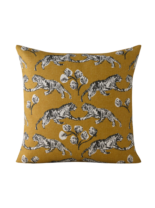 Tiger Indoor/Outdoor Pillow by Sarah Sherman Samuel
