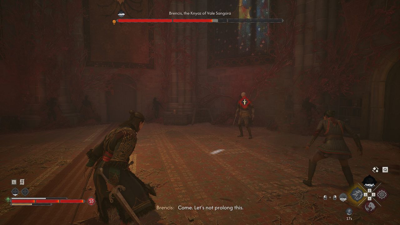 Blood of Dawnwalker endings - Brencis fight with Anca