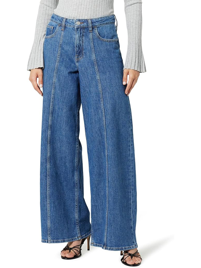 The Drop, The Drop Women's Frida Relaxed Fit Jeans, Medium Indigo, 26