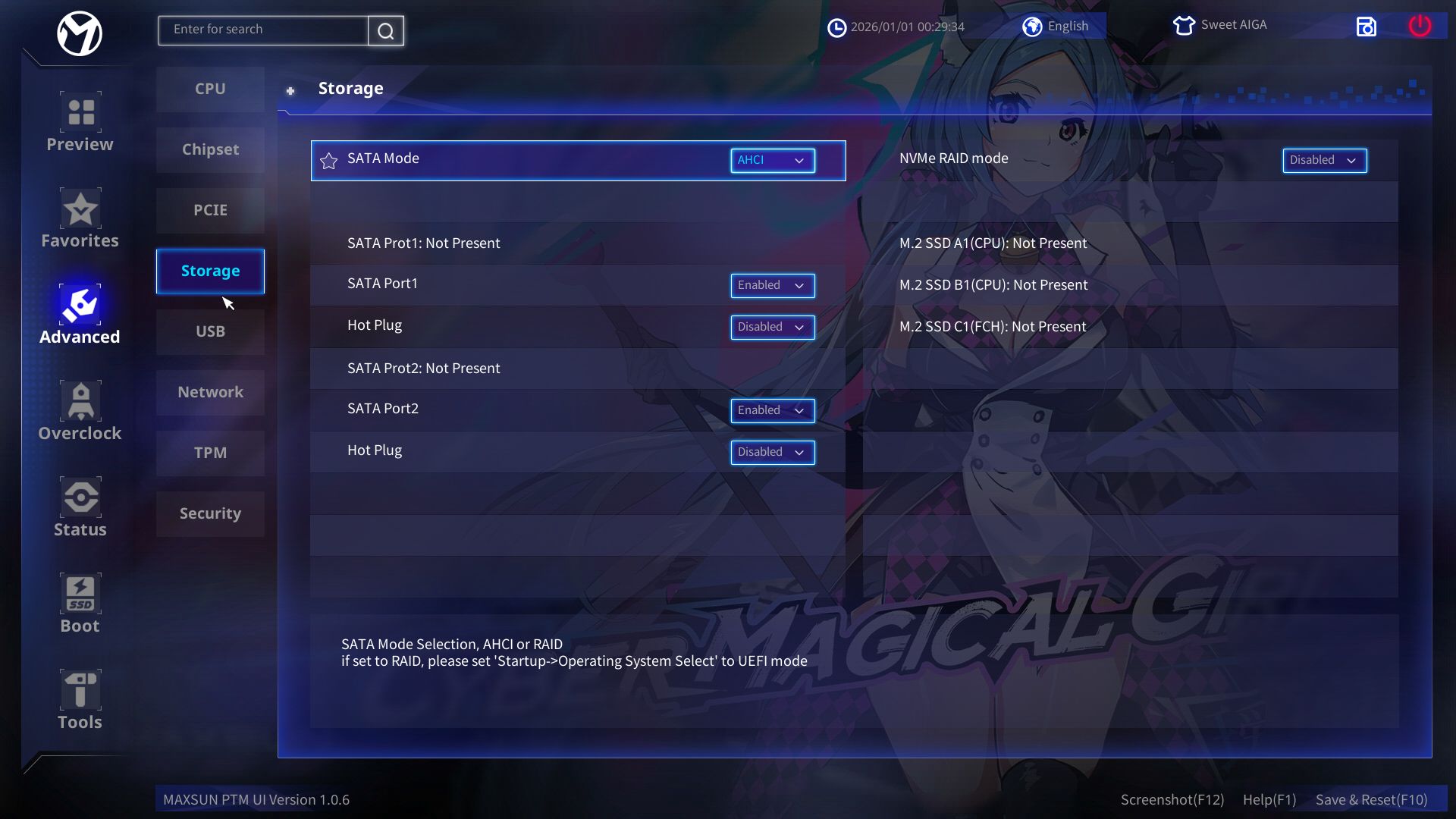 Maxsun Terminator B850M Pro II - BIOS