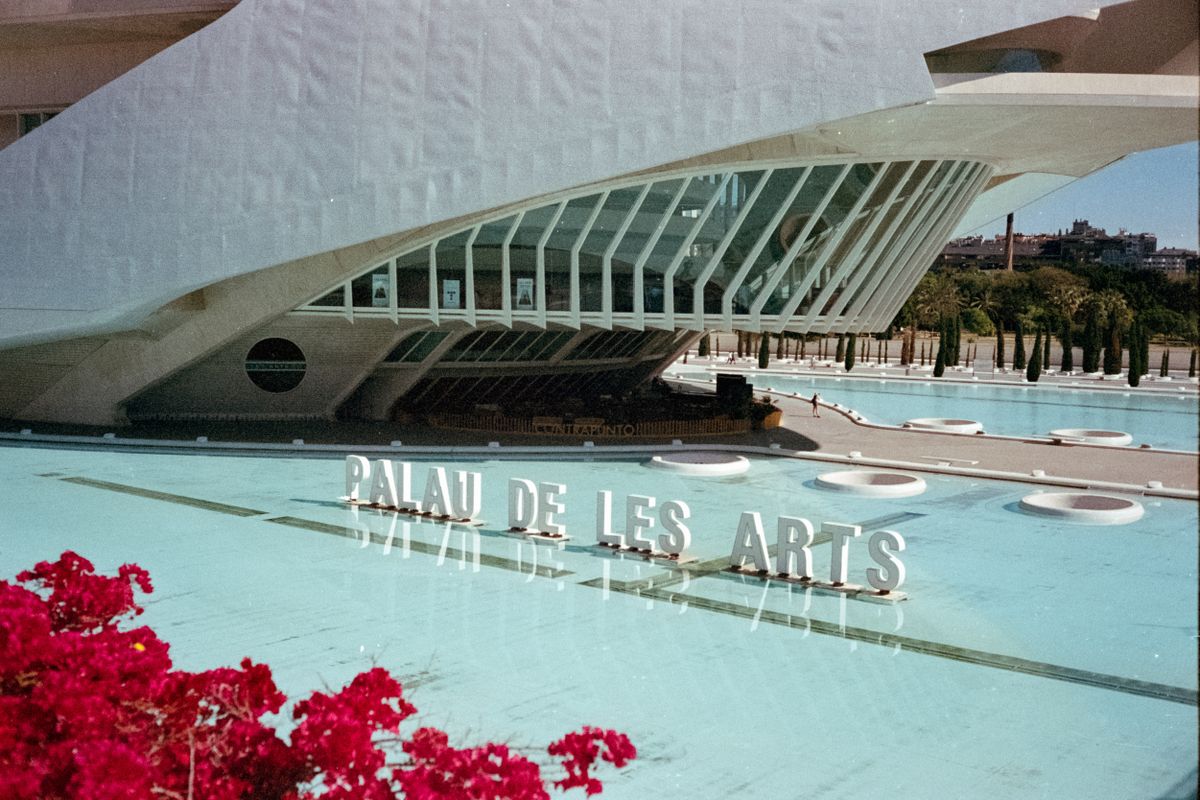Palau de les arts building in Valencia Spain