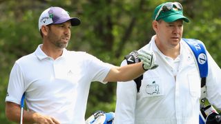 Glen Murray and Sergio Garcia at the 2018 Masters