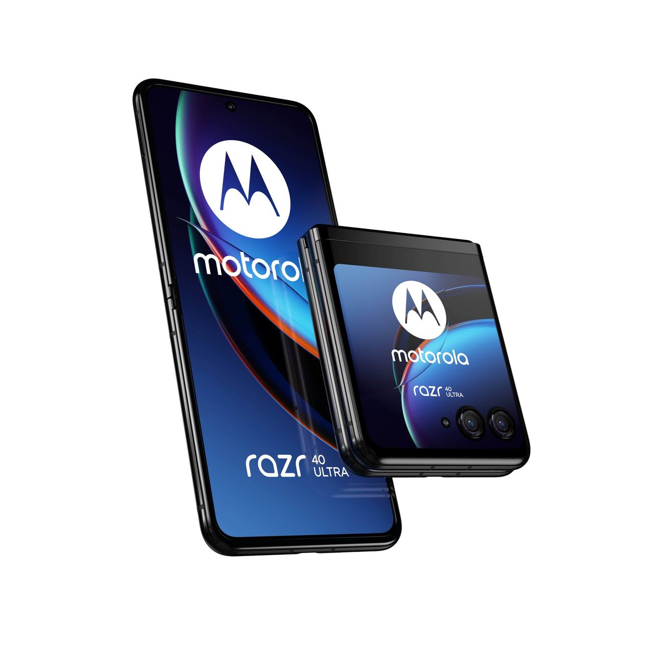 The Motorola Razr 40 Ultra on a white background