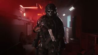 Early looks at Simon "Ghost" Riley from Call of Duty: Modern Warfare 4 in his Nomad gear, available by purchasing the Vault Edition of the game.