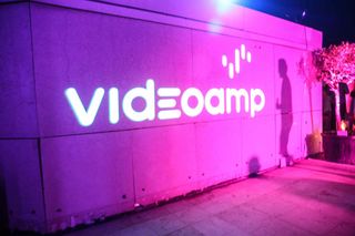 VideoAmp signage at Cannes advertising festival party