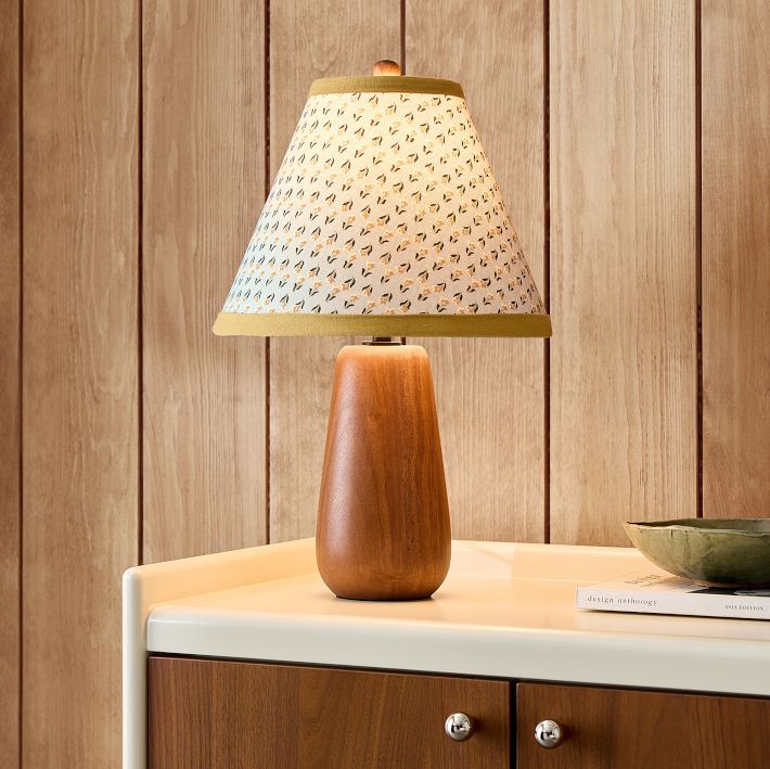 Emma Chamberlain Wooden Table Lamp (16.5")