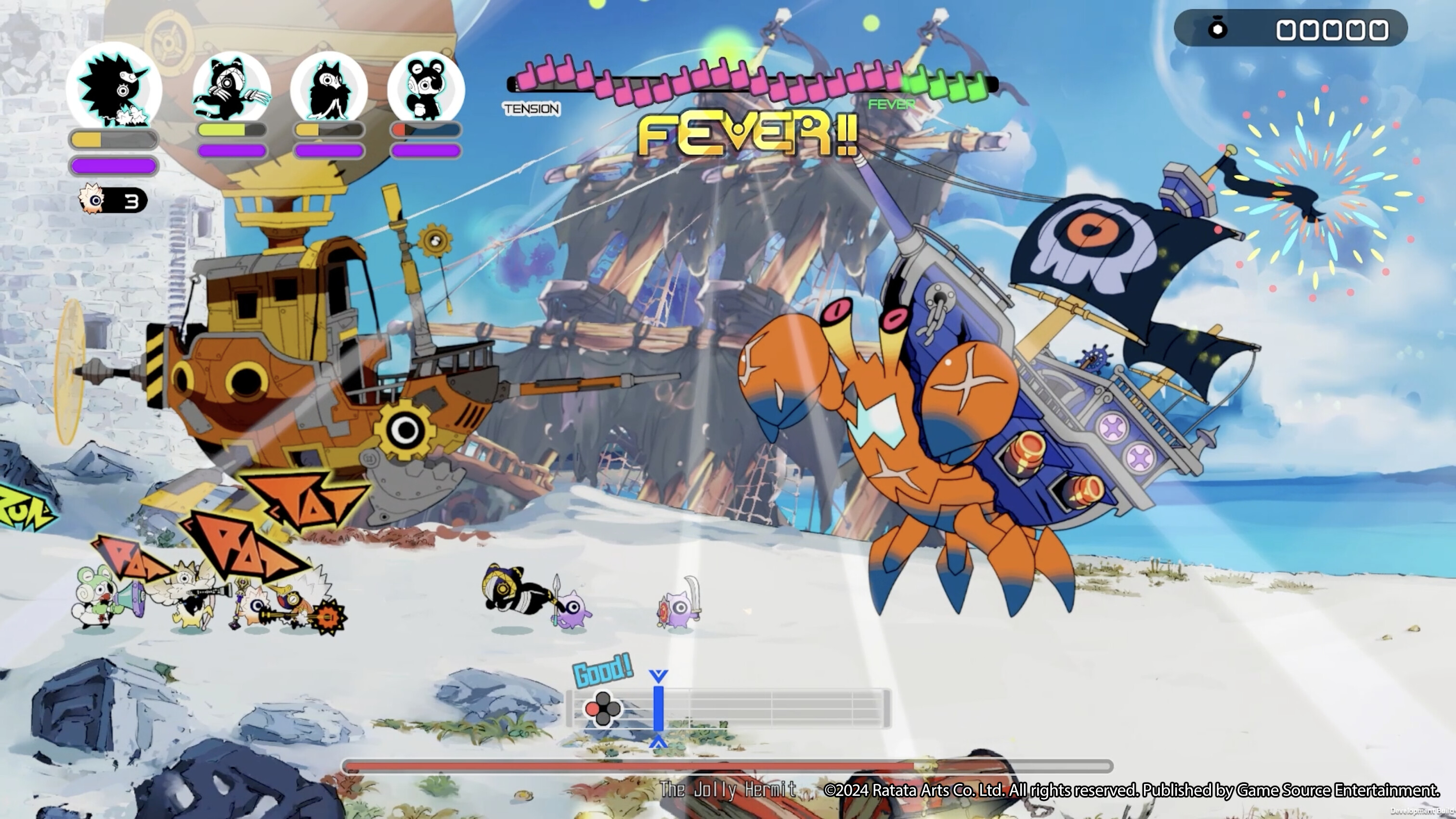 Fighting the Jolly Hermit in Ratatan