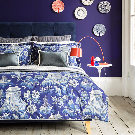 chinoiserie bed linen