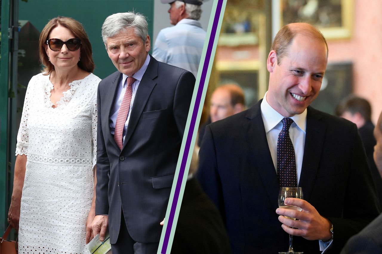 Carole and Michael Middleton and Prince William