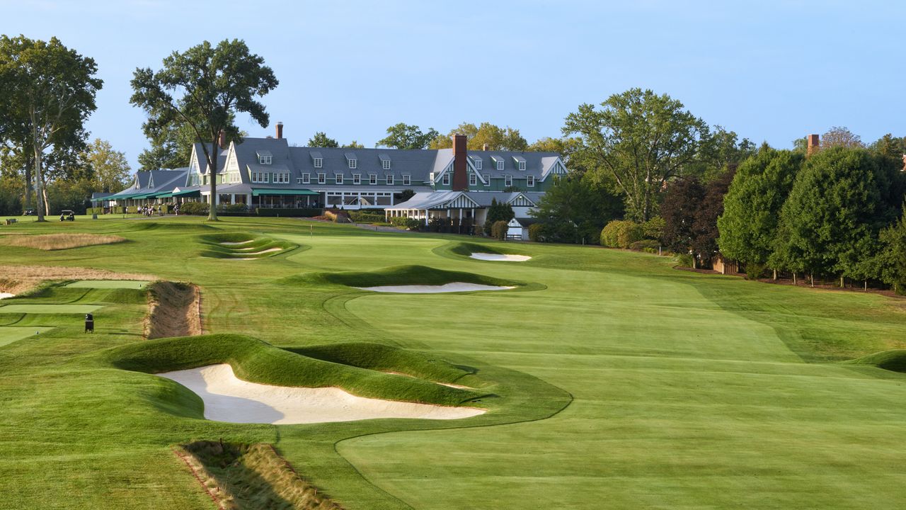 The 18th hole at Oakmont Country Club