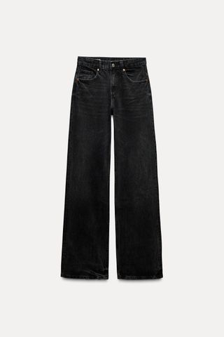 Trf Wide-Leg Mid-Waist Jeans