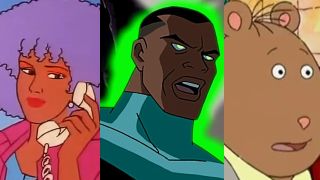 Sana Elmsford on Jem and the Holograms, Green Lantern on Justice League, and Alan 'The Brain' Powers on Arthur