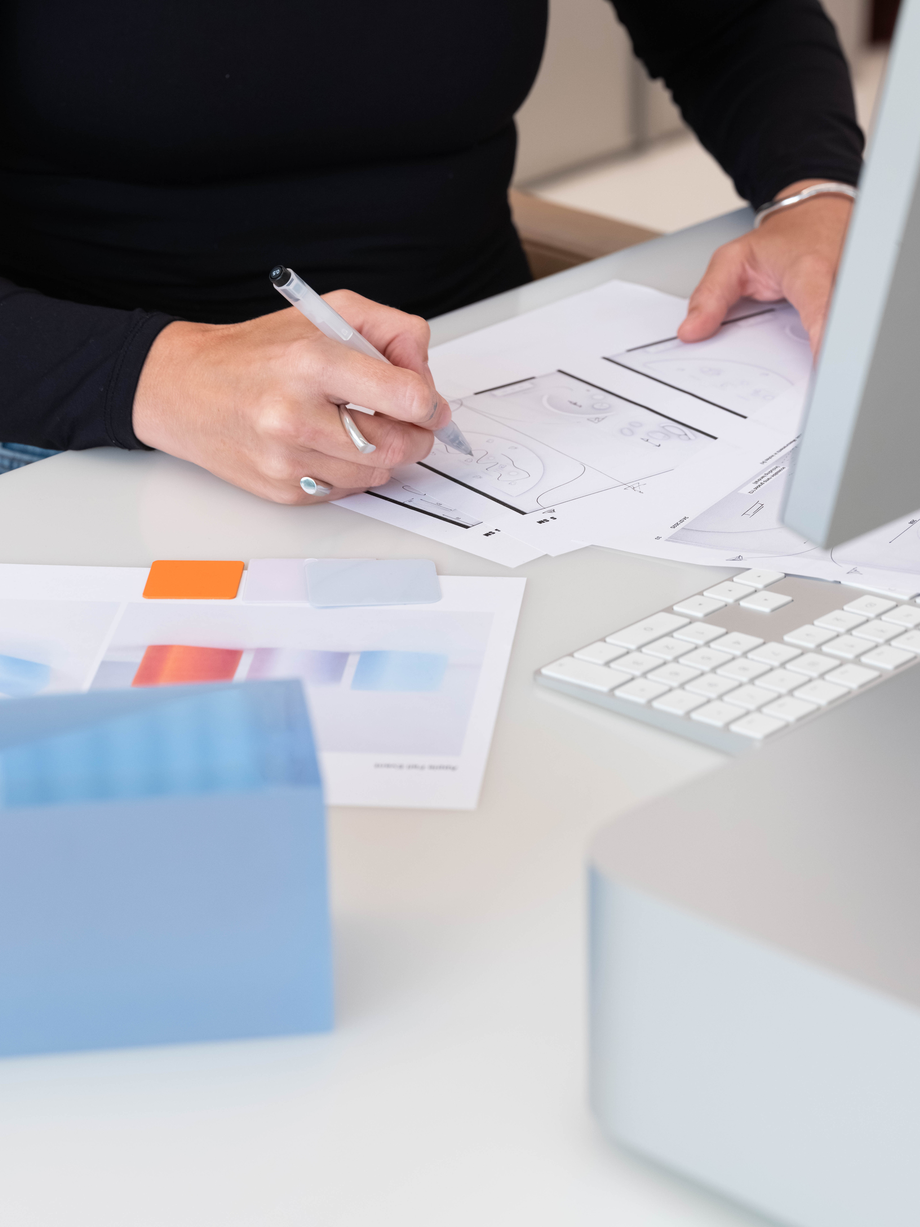 The creative process leaned heavily on Apple hardware