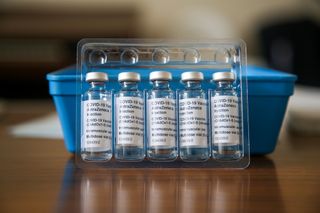 Oxford/Astrazeneca Covid vaccine vials