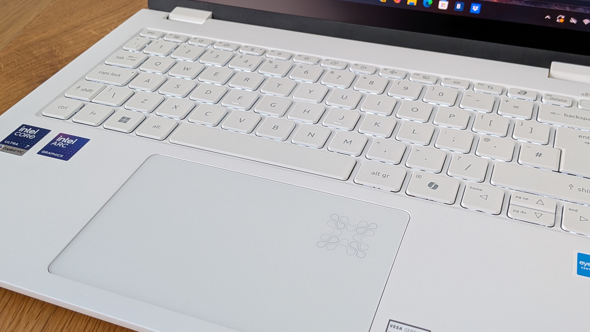 The Acer Swift Edge 14 AI on a desk