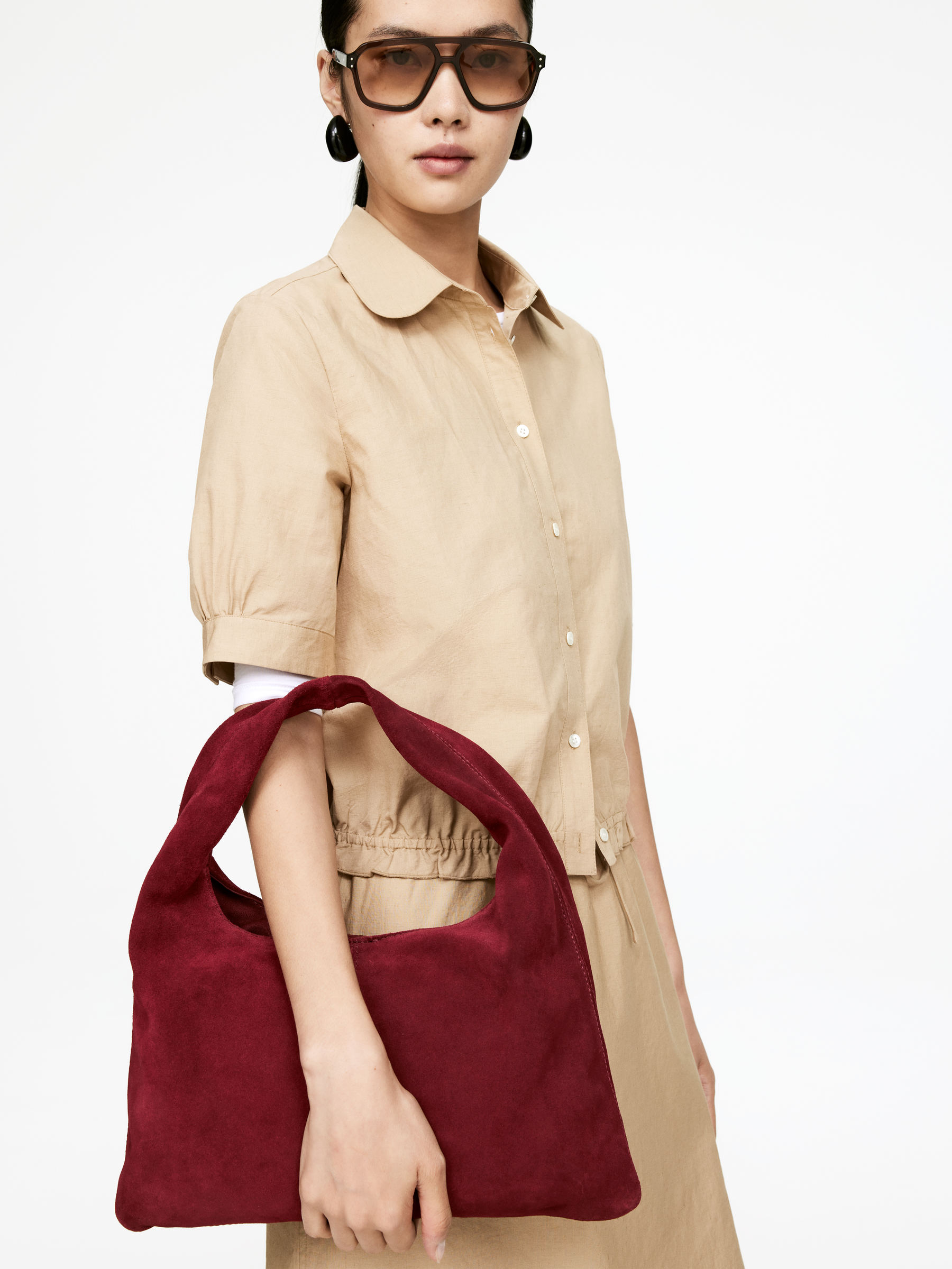 Slouchy Suede Bag 
 Rust 
 Women 
 Arket Gb