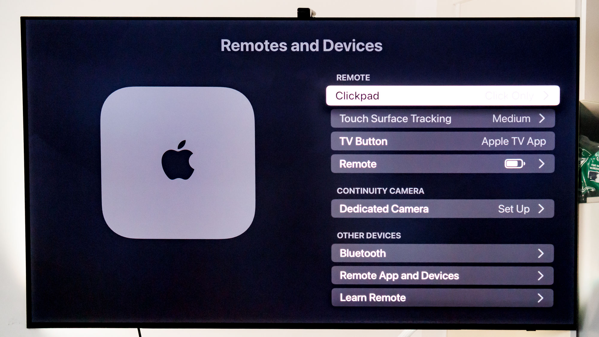 Apple TV 4K settings