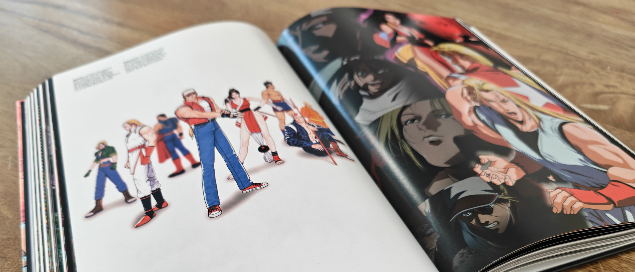 Photos of a retro game art book