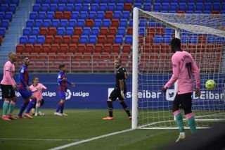 Antoine Griezmann scored the only goal for Barcelona at Eibar