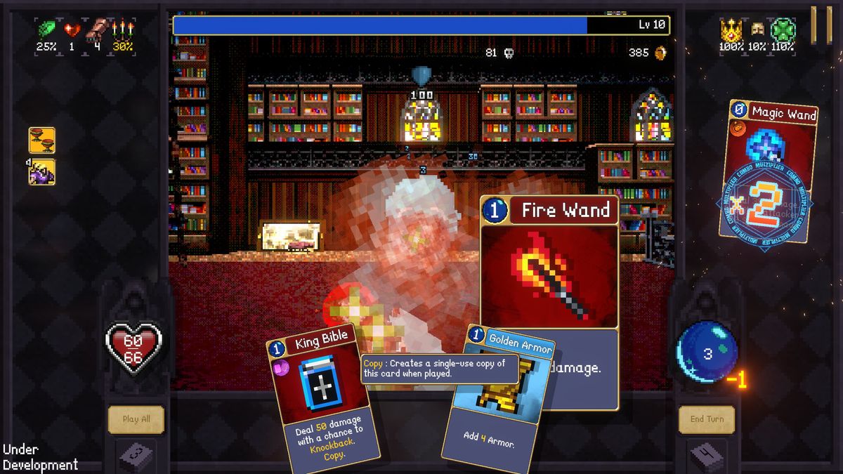 Vampire Crawlers deckbuilding dungeon crawler