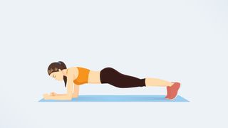 Best exercises if you sit down all day: Plank