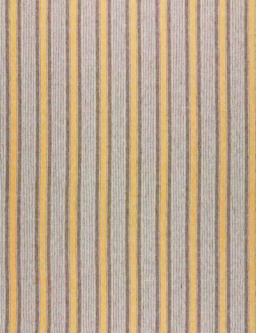 Fabric by the Yard - Kensington Stripe Linen - Earth/Ochre