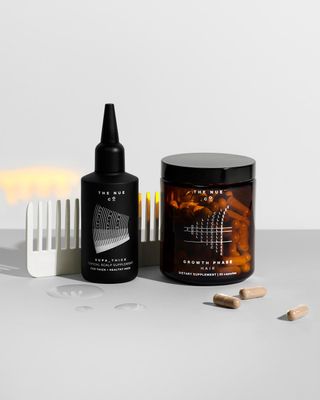 The Nue Co Supa Thick and Growth Phase hair growth supplements