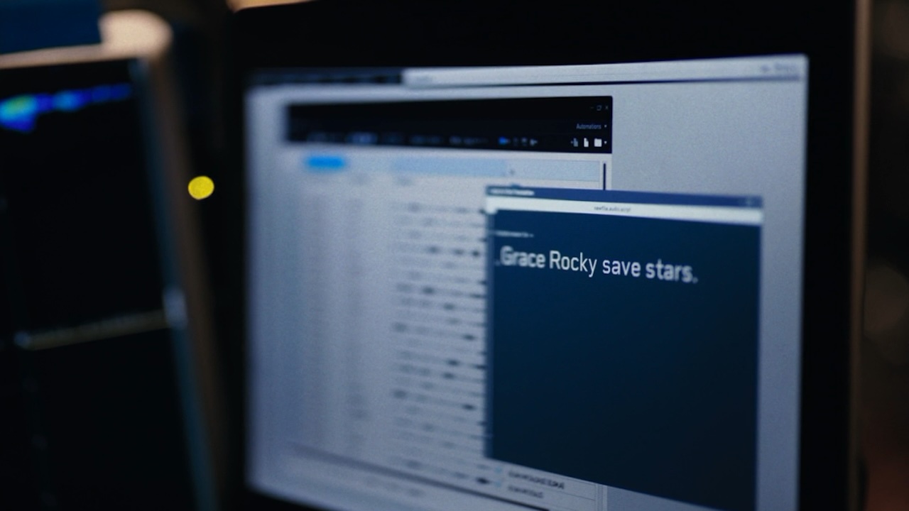 A computer program that says &quot;Grace Rocky save stars.&quot;