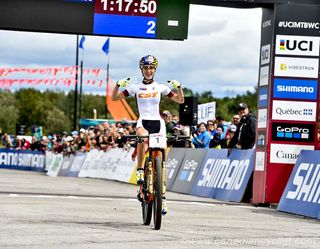 Belomoina seals MTB World Cup victory with Mont-Sainte-Anne win