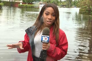 Reporters Alexis Frasier of WPLG Miami