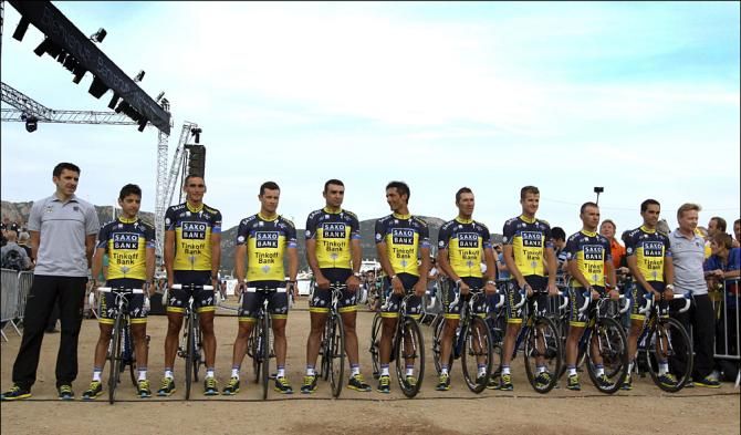 Saxo-Tinkoff presented in Corsica