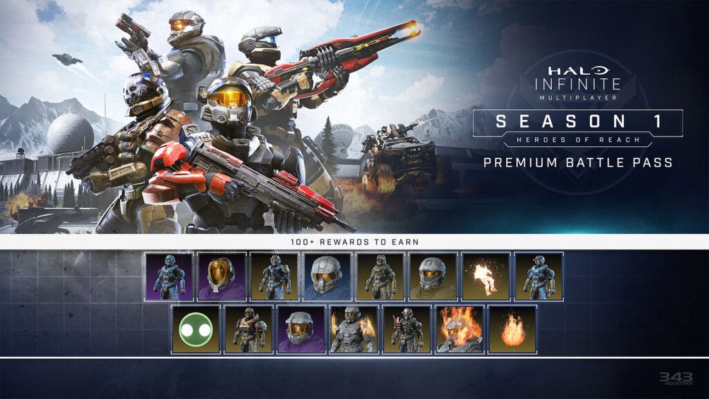 Halo Infinite-Multiplayer-Staffel 1 Helden der Reichweite Belohnungen