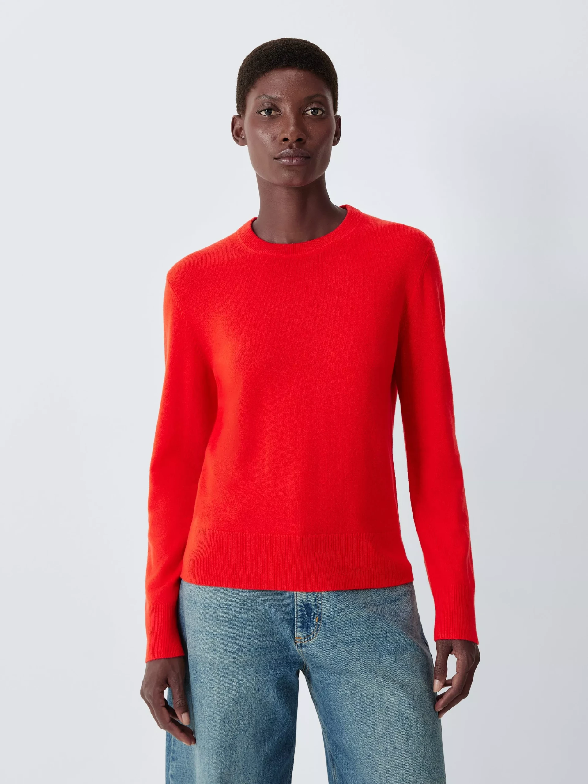 John Lewis Cashmere Crew Neck Jumper, Black