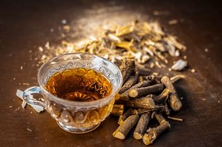 Licorice root tea