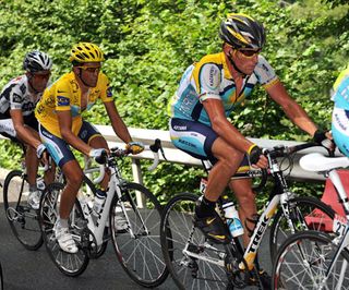 Lance Armstrong, Alberto Contador, Tour de France 2009, stage 17