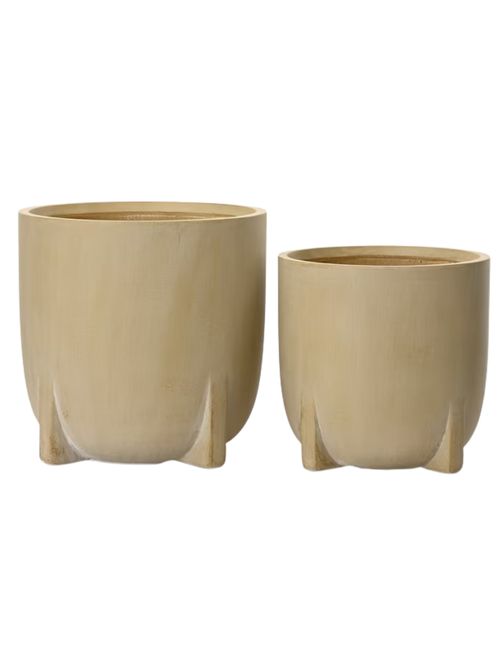 Aria Footed Outdoor Planters, Set of 2