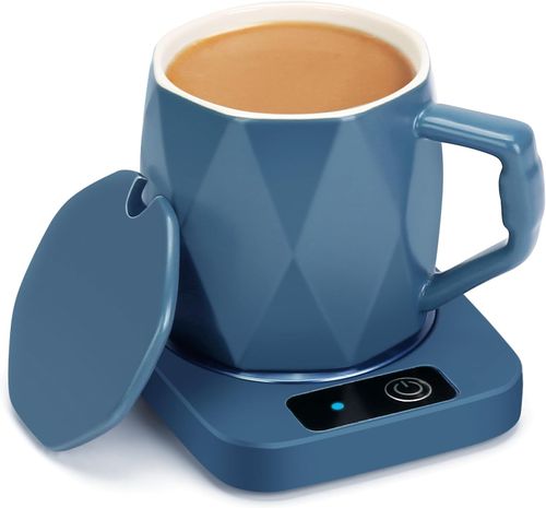 Desk Coffee Mug Warmer With Ceramic Cup