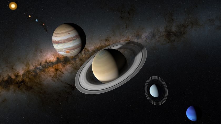 an illustration of the solar system