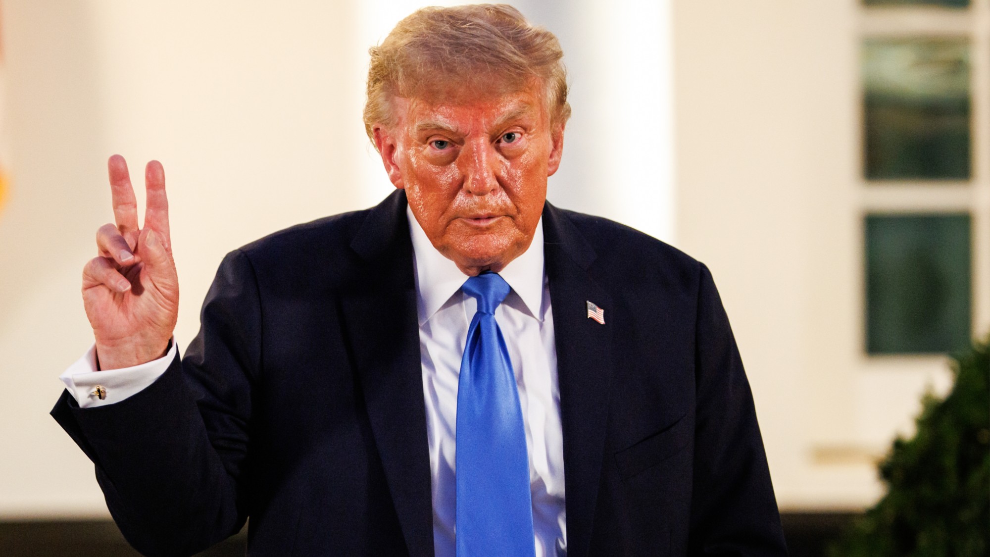 President Donald Trump during an end of summer barbeque with Republican lawmakers in the Rose Garden of the White House in Washington, DC, US, on Wednesday, Sept. 2, 2026.