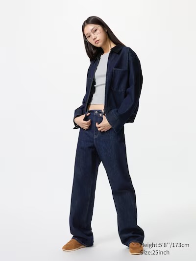 uniqlo, Wide Straight Jeans