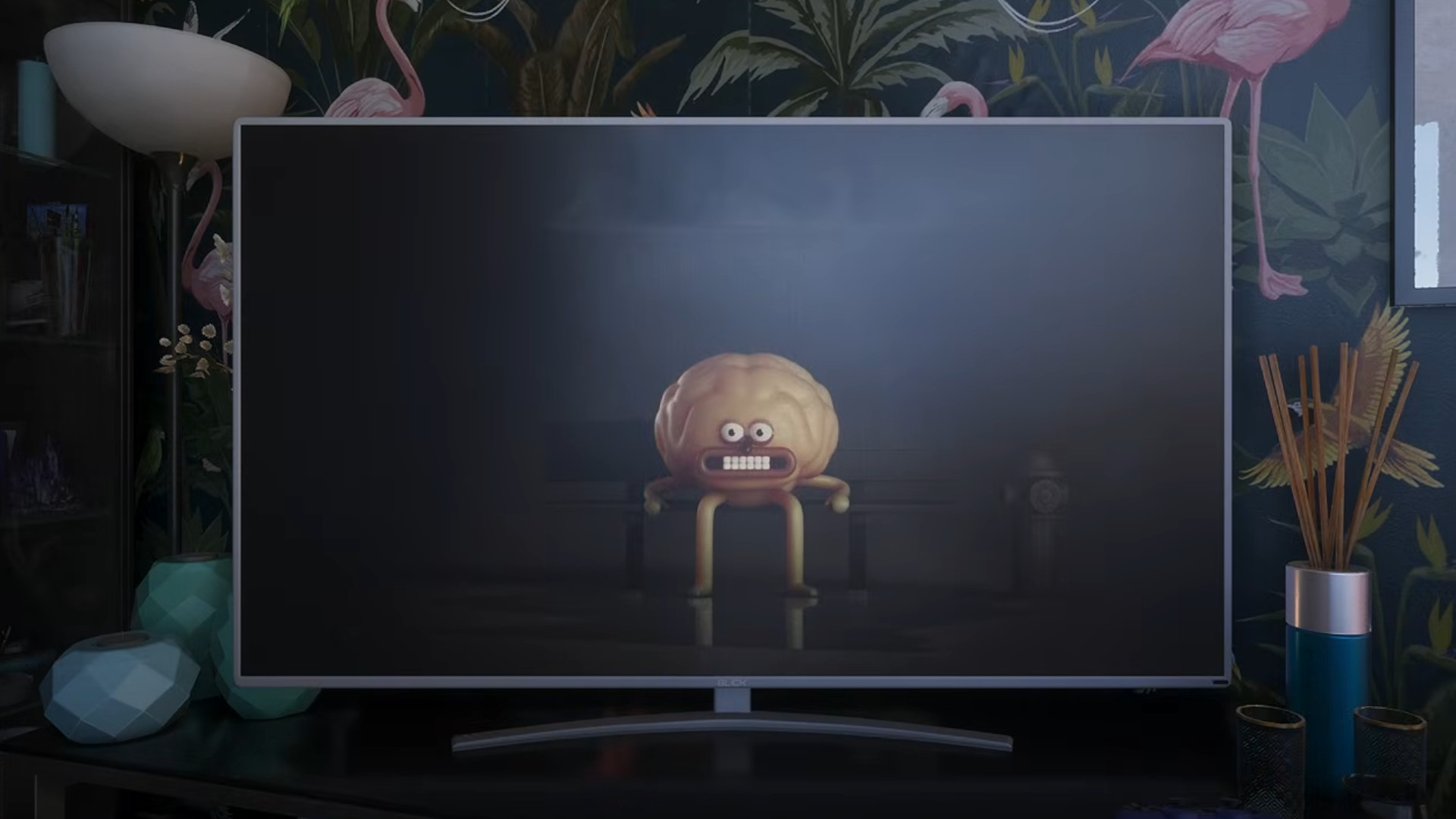 A brain advert on a TV in GTA 6
