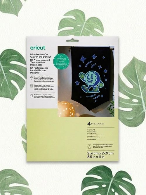 Printable Iron-On Glow in the Dark Kit &ndash; 8.5 in X 11 in (4 Ct)