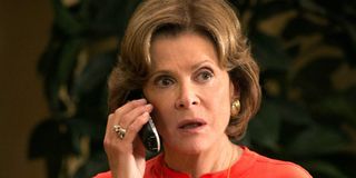 Jessica Walter takes an upsetting phone call in Arrested Development.