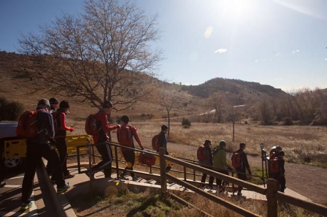 A beautiful day to be outside at Garmin's pre-season mini-camp in Boulder